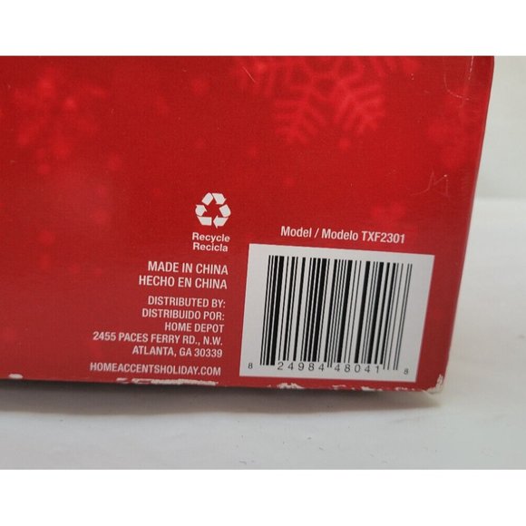 Home Accents Holiday 14.5" Fabric Snowman Head Christmas Tree Topper #TXF2301 - Picture 14 of 16